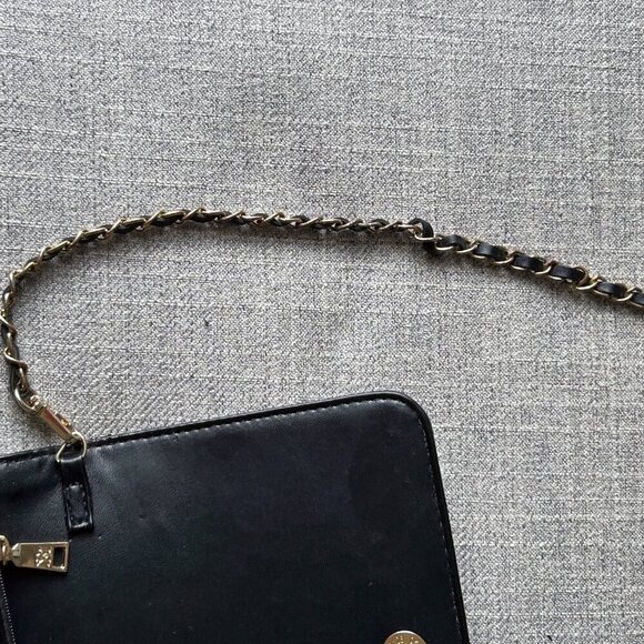 Badgley Mischka black debossed crossbody purse vegan leather - Picture 15 of 16